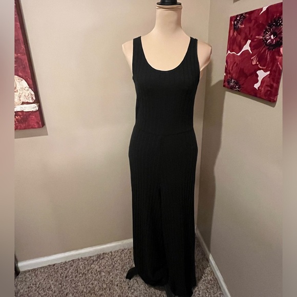 Volcom Lived In Lounge Ribbed Wide Leg Tank Romper, size Small - Picture 3 of 13